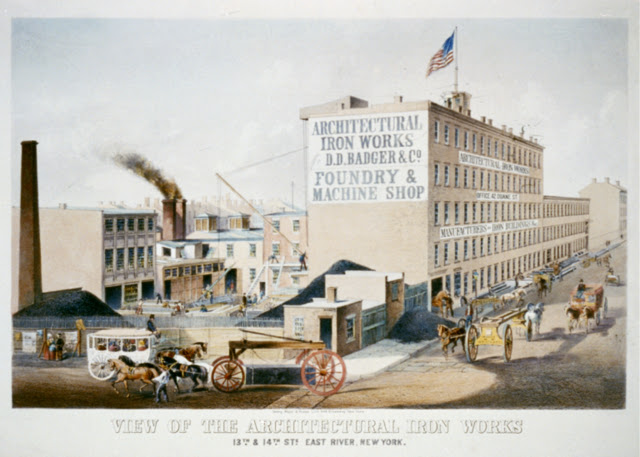 D.D. Badger Iron Works, 14th Street, 1850s